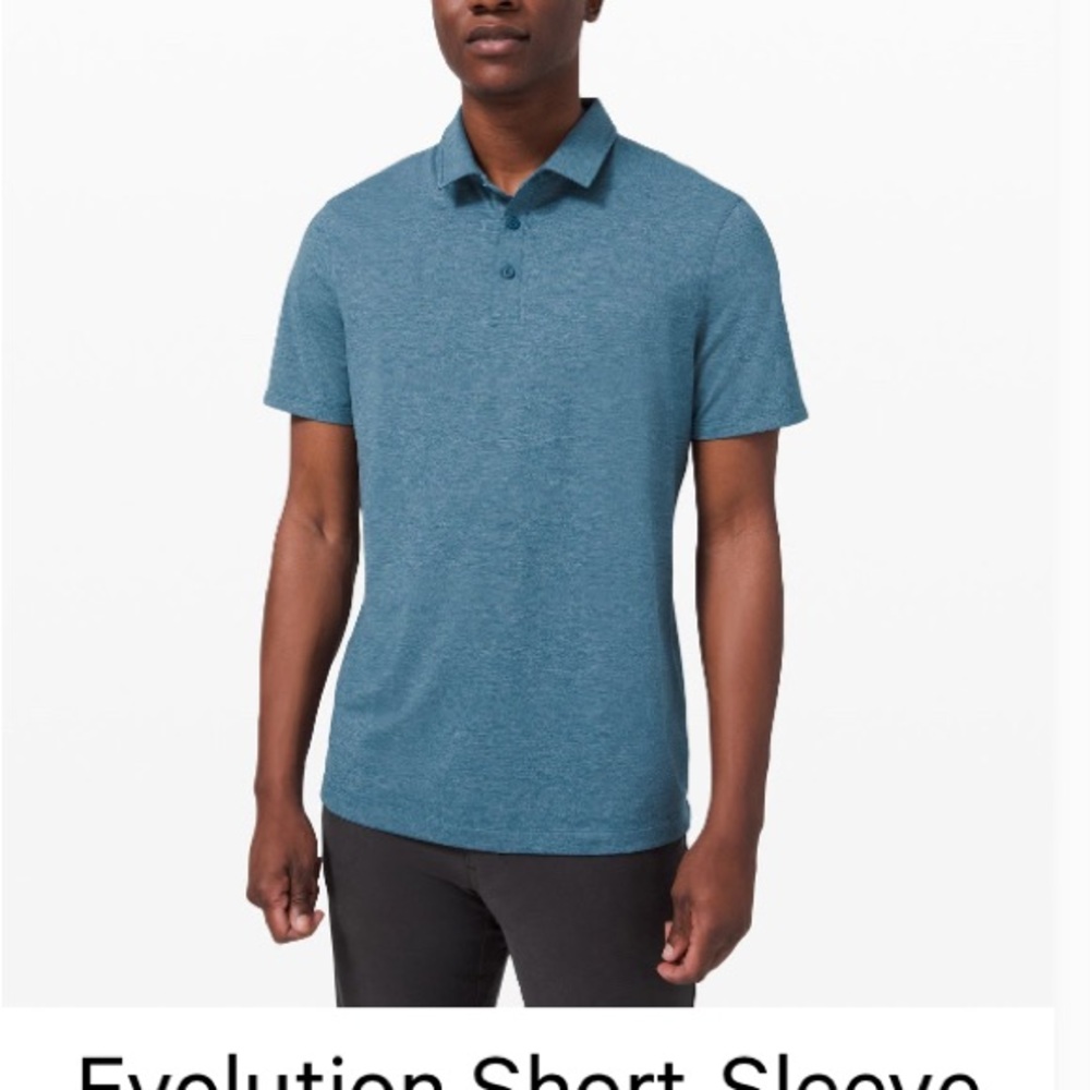 Lululemon Athletica Blue Polo Shirt Modern Fit